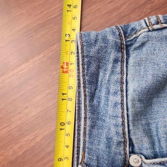 Mossimo shorts womens lace crochet denim size 2 / 26 stretch high rise - Picture 6 of 8